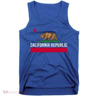 California Republic State Flag Cool Gift Tank Top