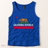 California Republic State Flag Cool Gift Tank Top thumb 2