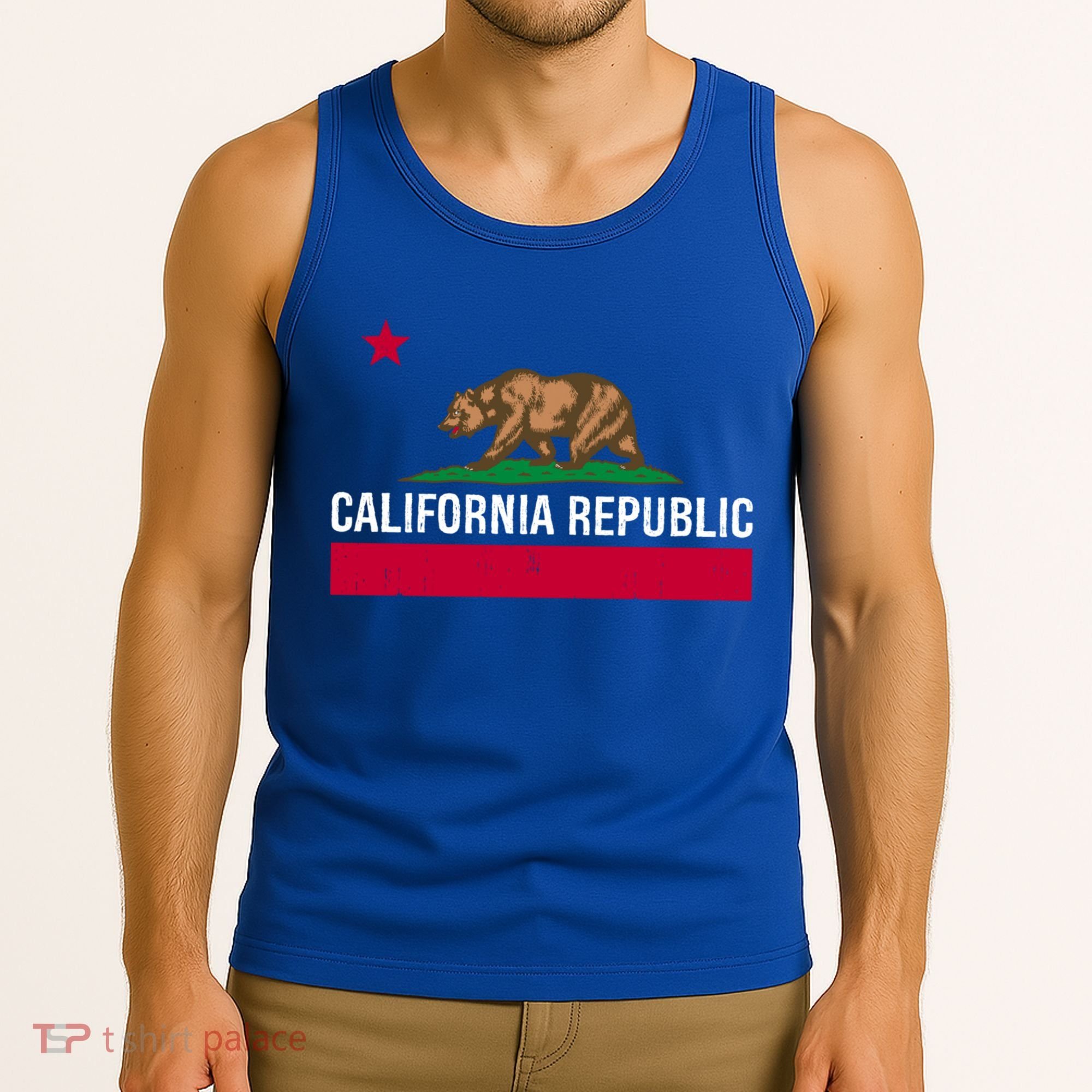 California Republic State Flag Cool Gift Tank Top
