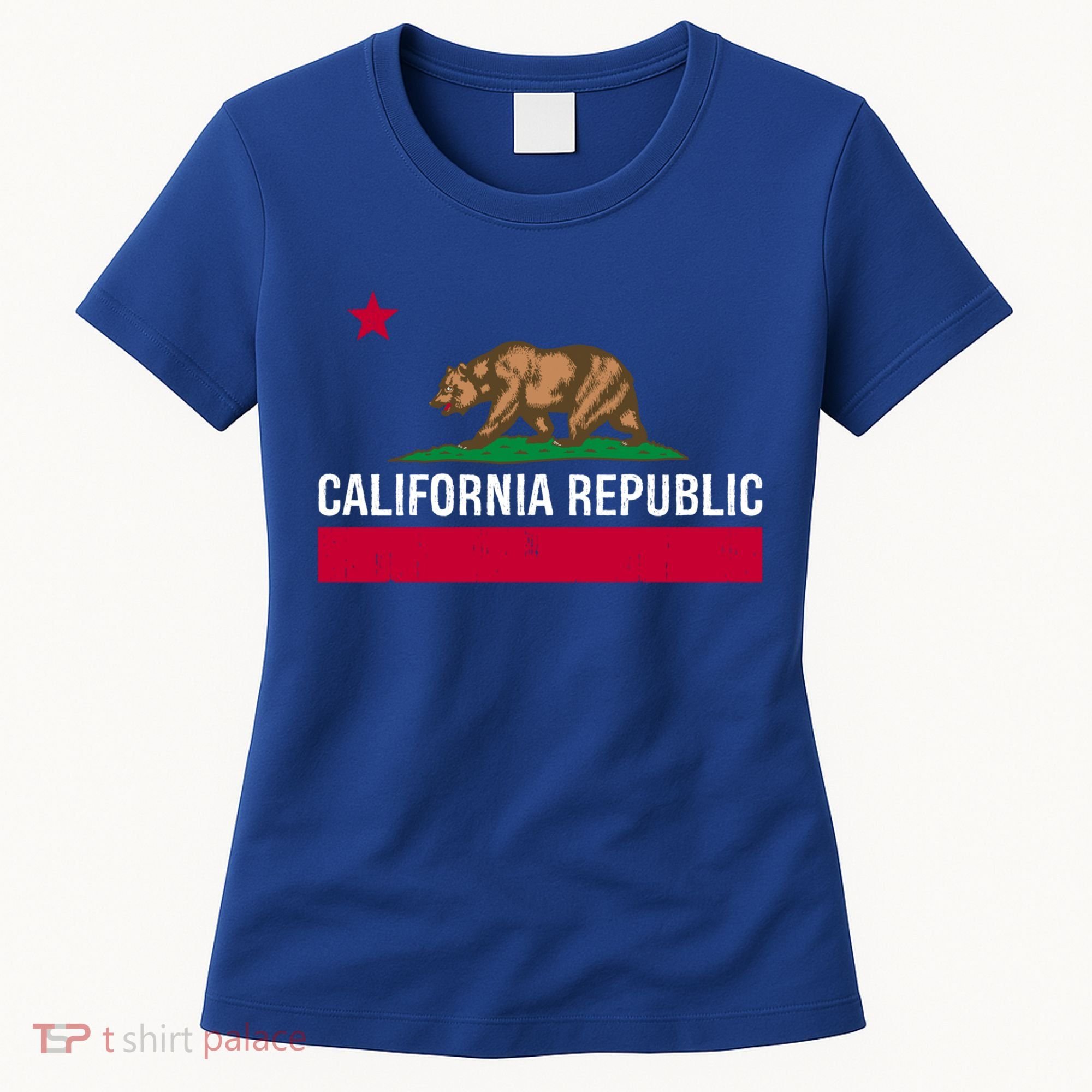 California Republic State Flag Cool Gift Women's T-Shirt