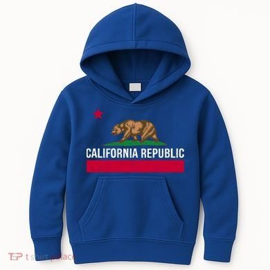 California Republic State Flag Cool Gift Kids Hoodie