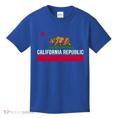 California Republic State Flag Cool Gift Kids T-Shirt