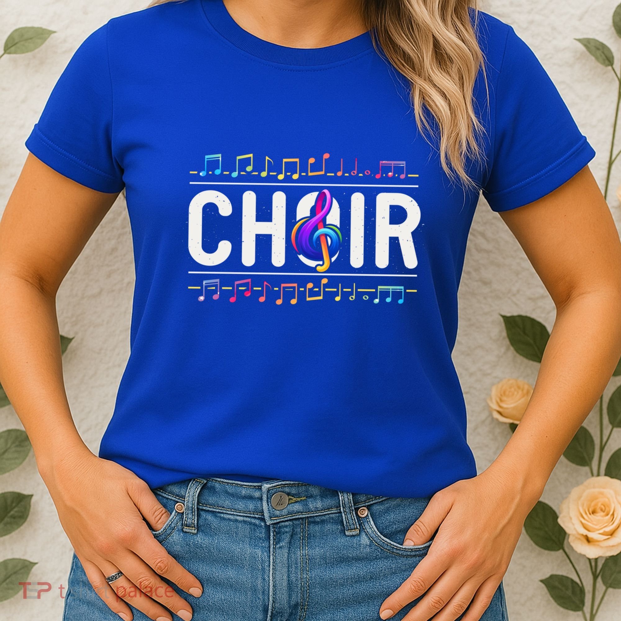 Choir Retro Singer Musician Teacher Choir Director Music Gift Women's T-Shirt