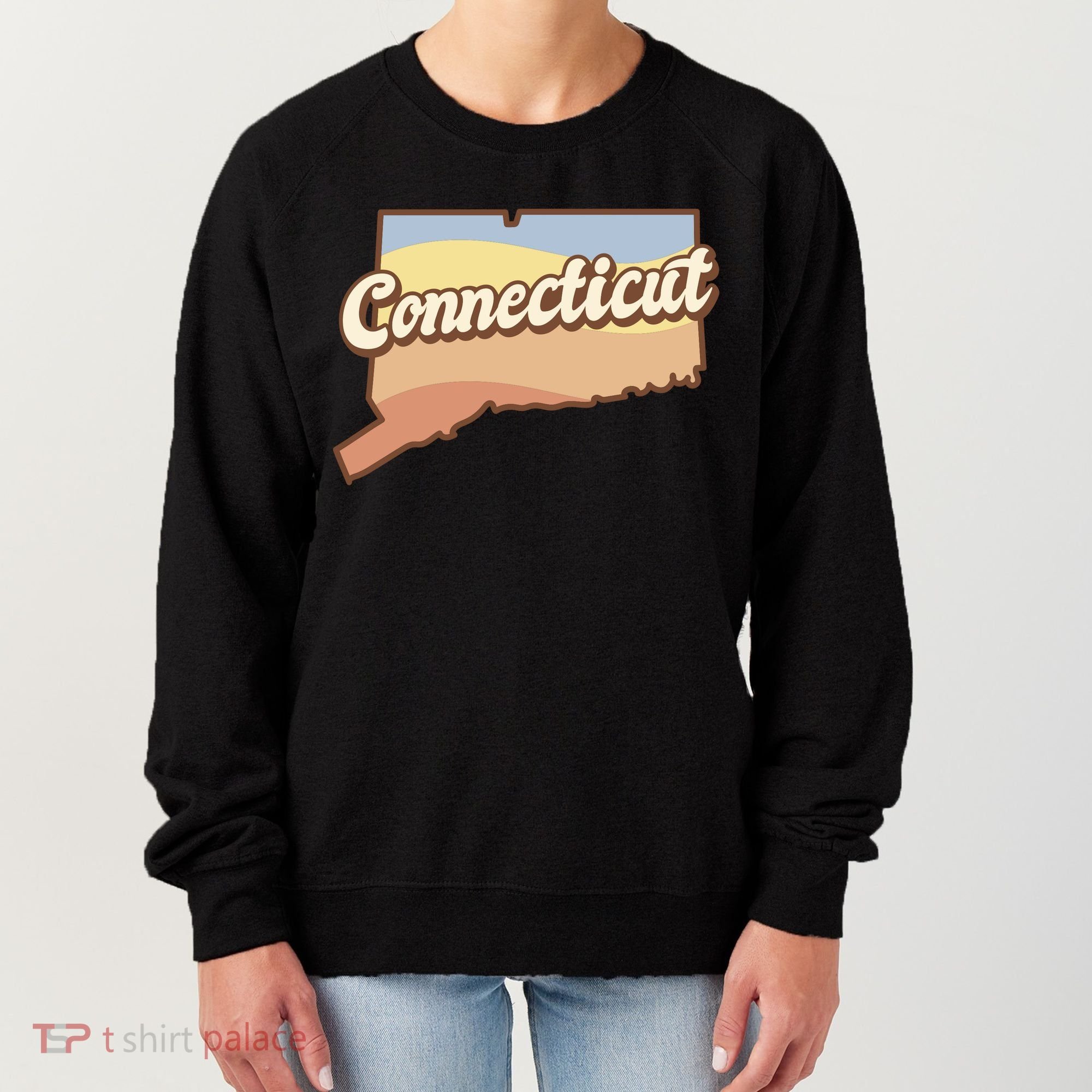 Connecticut Retro Sunset Logo Women's Sweatshirt