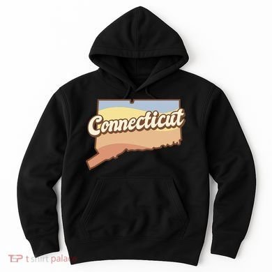 Connecticut Retro Sunset Logo Hoodie