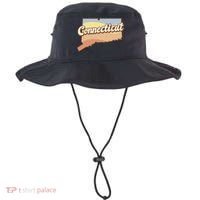 Connecticut Retro Sunset Logo Bucket Hat thumb 0