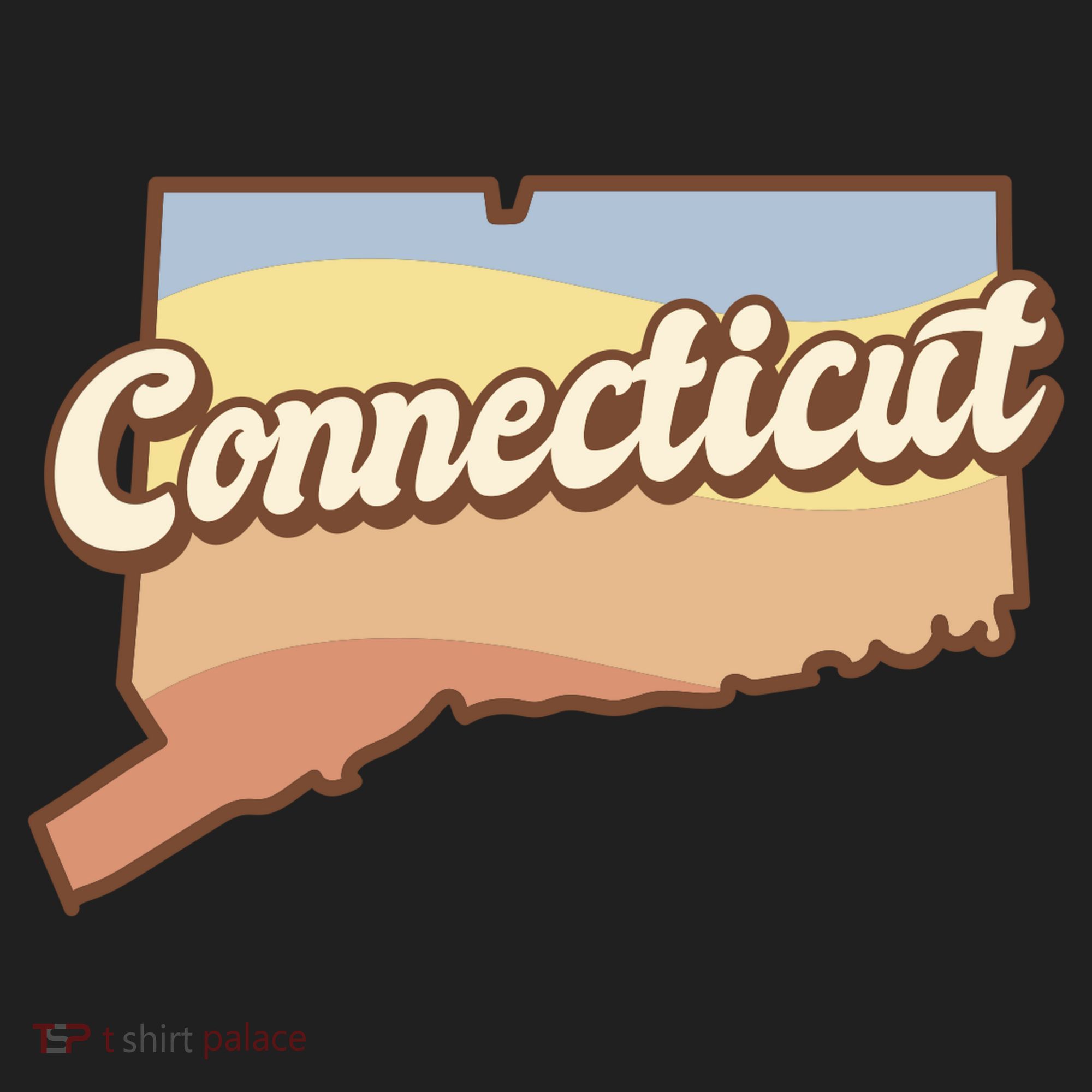 Connecticut Retro Sunset Logo Beanie