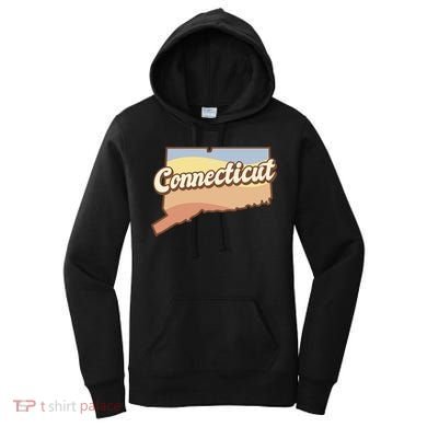 Connecticut Retro Sunset Logo Women's Hoodie