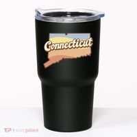 Connecticut Retro Sunset Logo Tumbler thumb 0