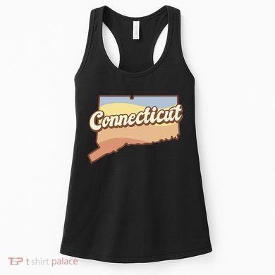 Connecticut Retro Sunset Logo Women's Tank Top