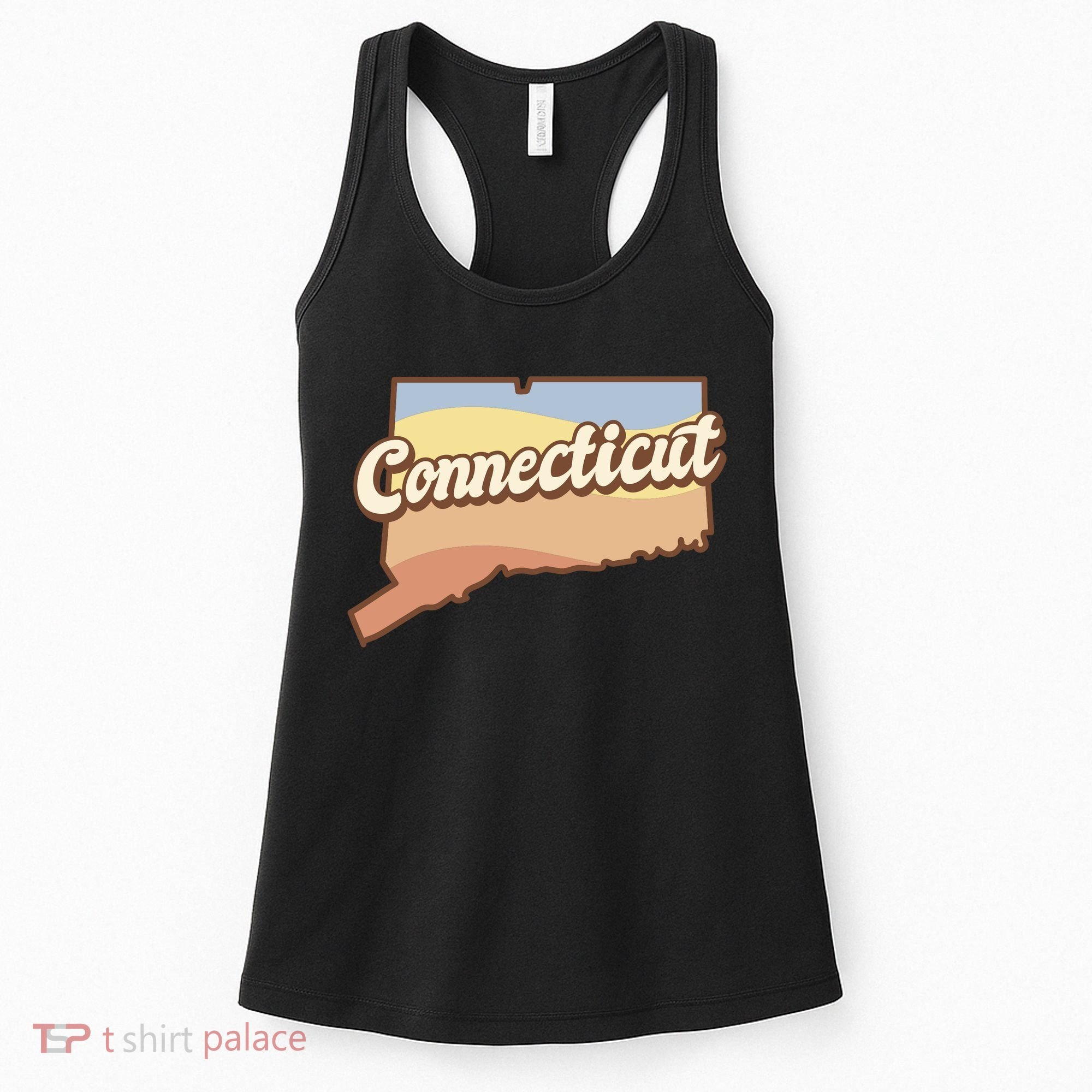 Connecticut Retro Sunset Logo Women's Tank Top