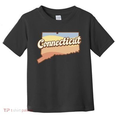 Connecticut Retro Sunset Logo Toddler T-Shirt