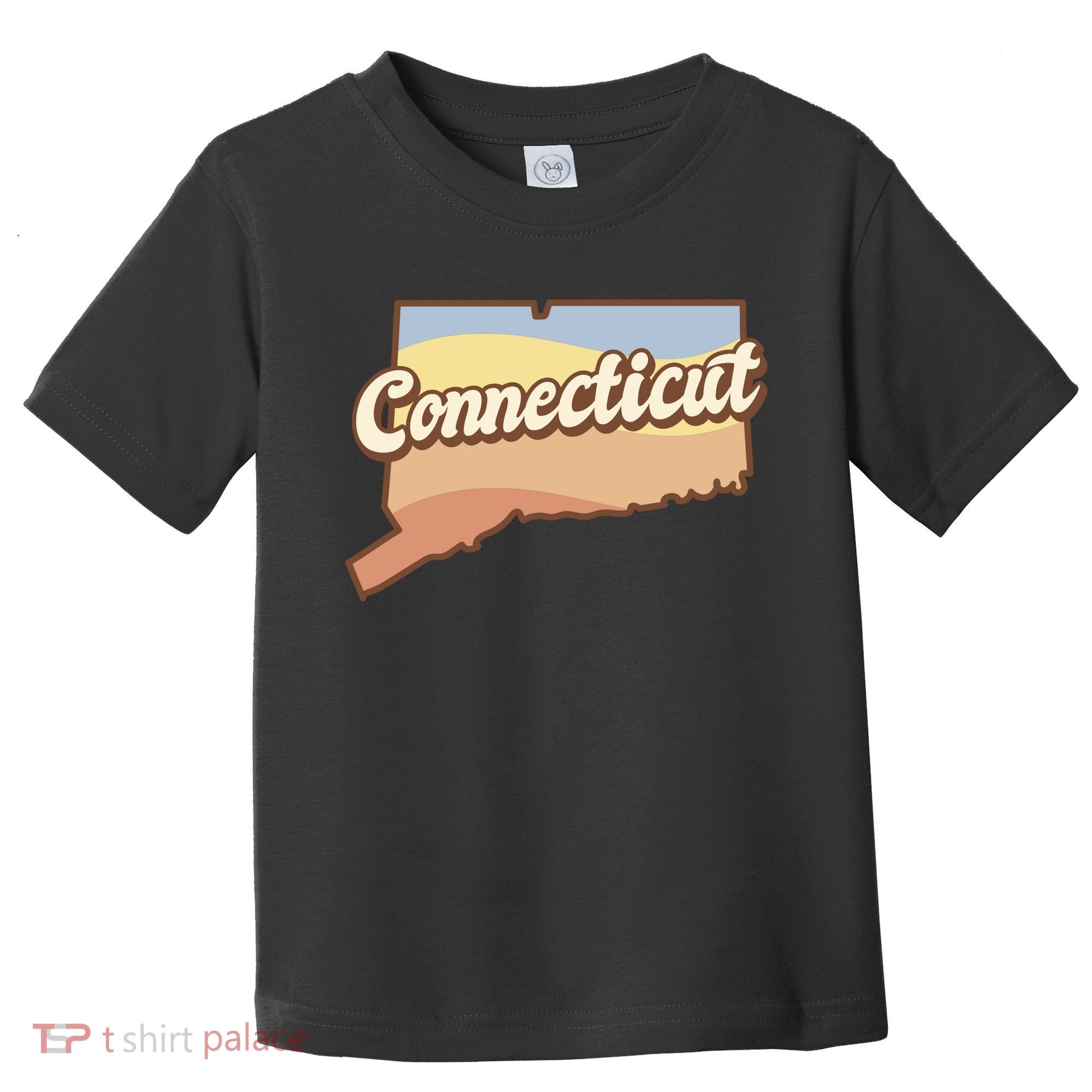 Connecticut Retro Sunset Logo Toddler T-Shirt