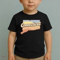 Connecticut Retro Sunset Logo Toddler T-Shirt thumb 2