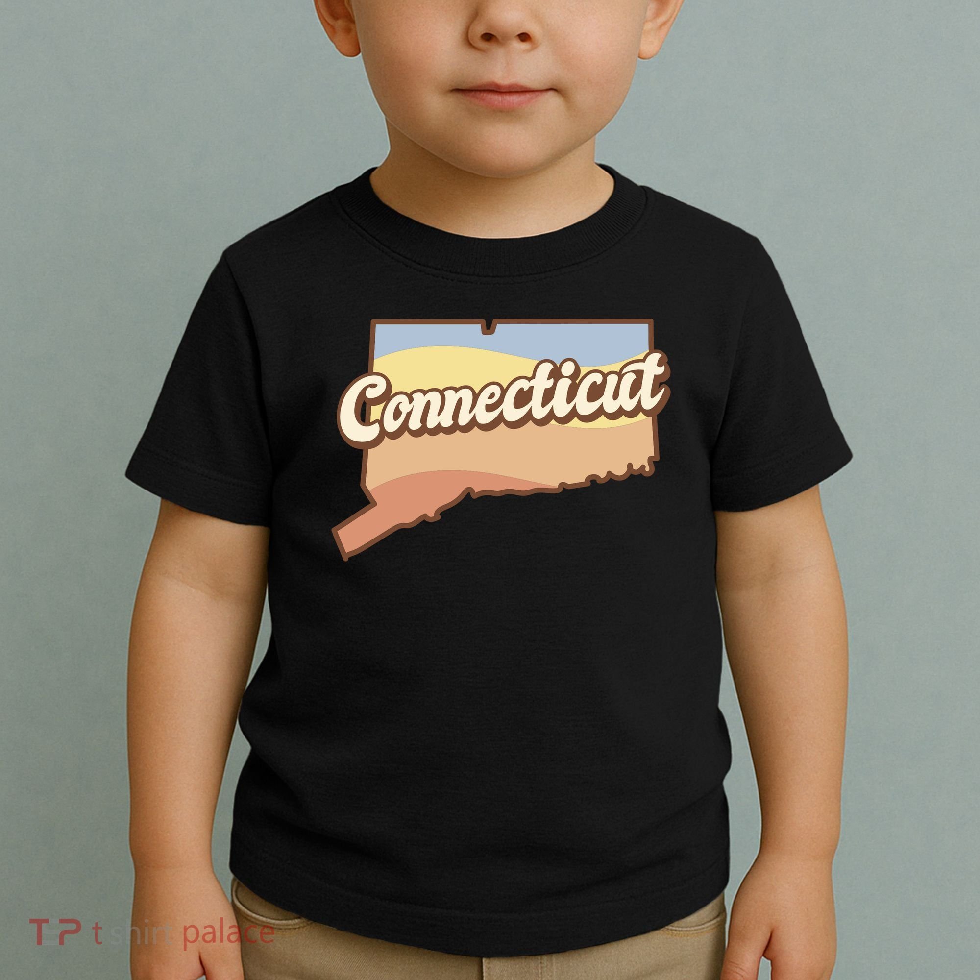 Connecticut Retro Sunset Logo Toddler T-Shirt