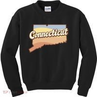 Connecticut Retro Sunset Logo Kids Sweatshirt thumb 0