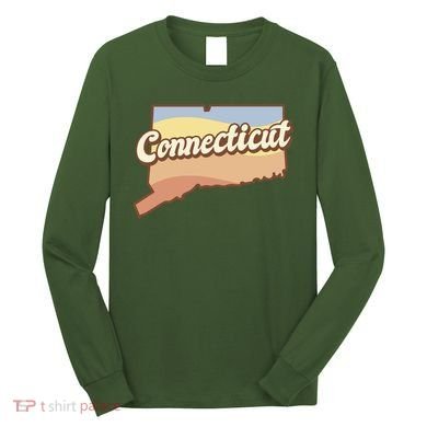 Connecticut Retro Sunset Logo Long Sleeve Shirt
