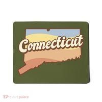 Connecticut Retro Sunset Logo Mousepad thumb 0