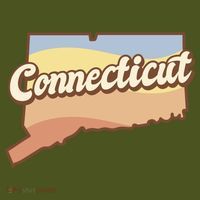 Connecticut Retro Sunset Logo Kids Hoodie thumb 2