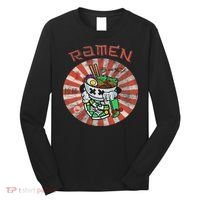 Cute Ramen Skater Kawaii Anime Skateboard Lover Ns Long Sleeve Shirt thumb 0