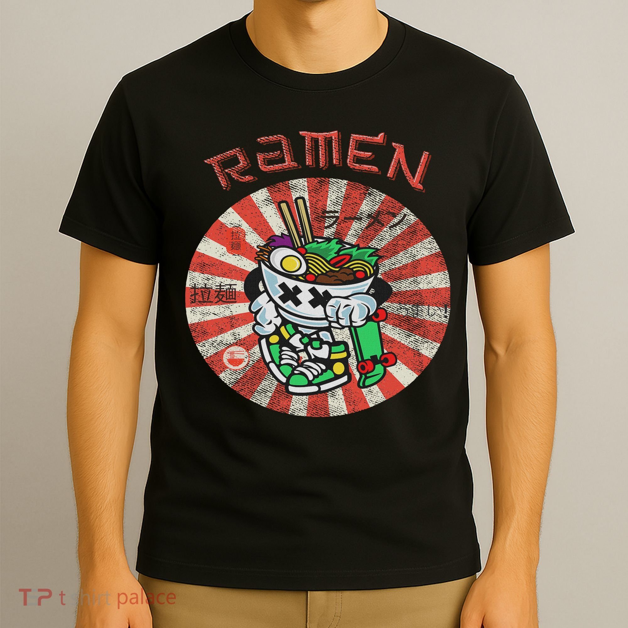 Cute Ramen Skater Kawaii Anime Skateboard Lover Ns T-Shirt