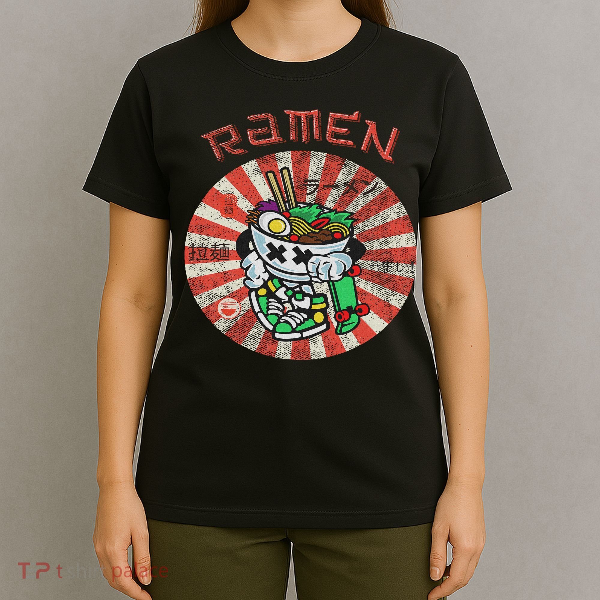 Cute Ramen Skater Kawaii Anime Skateboard Lover Ns T-Shirt