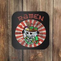 Cute Ramen Skater Kawaii Anime Skateboard Lover Ns Coaster thumb 0