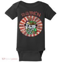 Cute Ramen Skater Kawaii Anime Skateboard Lover Ns Baby Bodysuit thumb 0