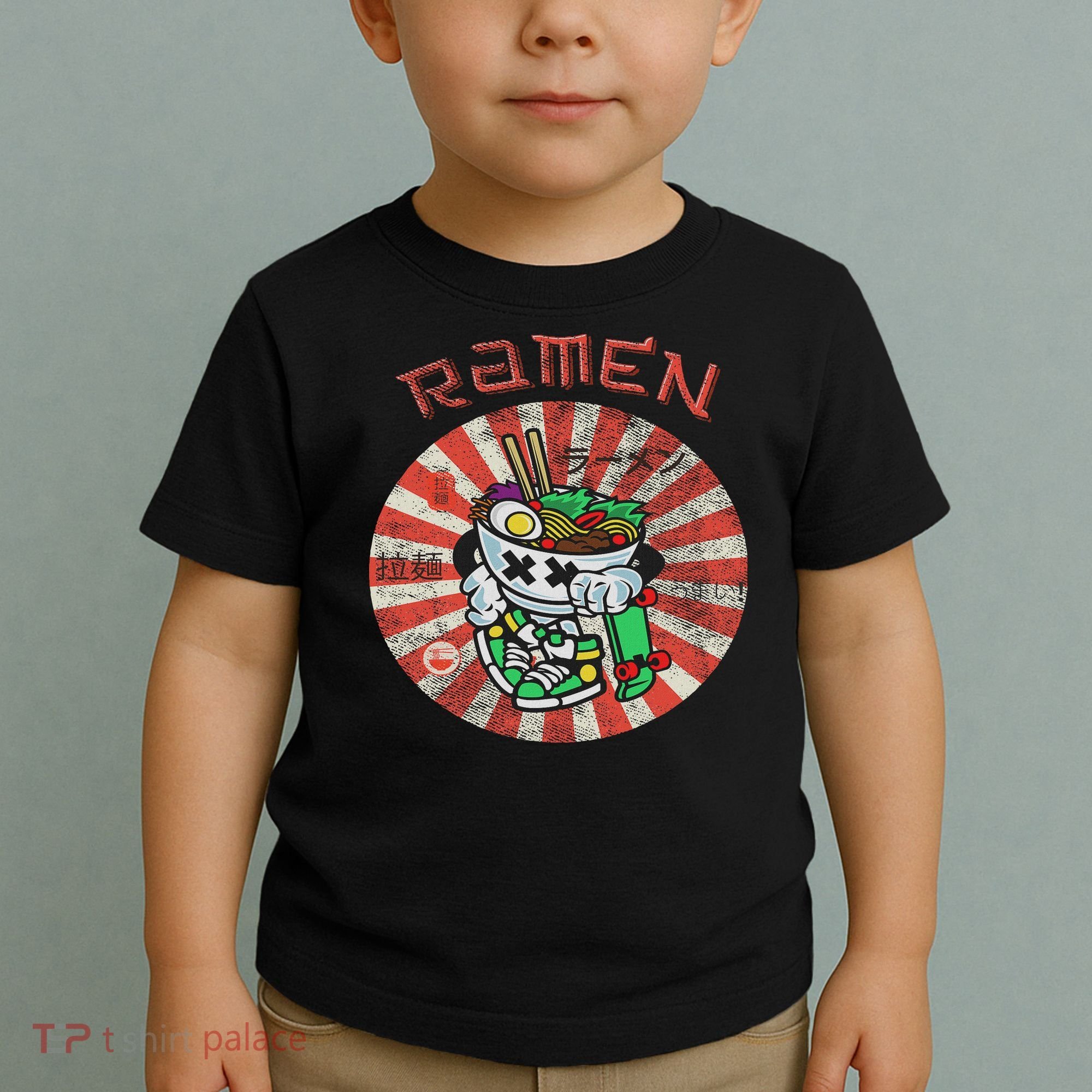 Cute Ramen Skater Kawaii Anime Skateboard Lover Ns Toddler T-Shirt