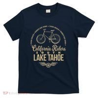 California Riders South Lake Tahoe Bicycle Cycling T-Shirt thumb 0