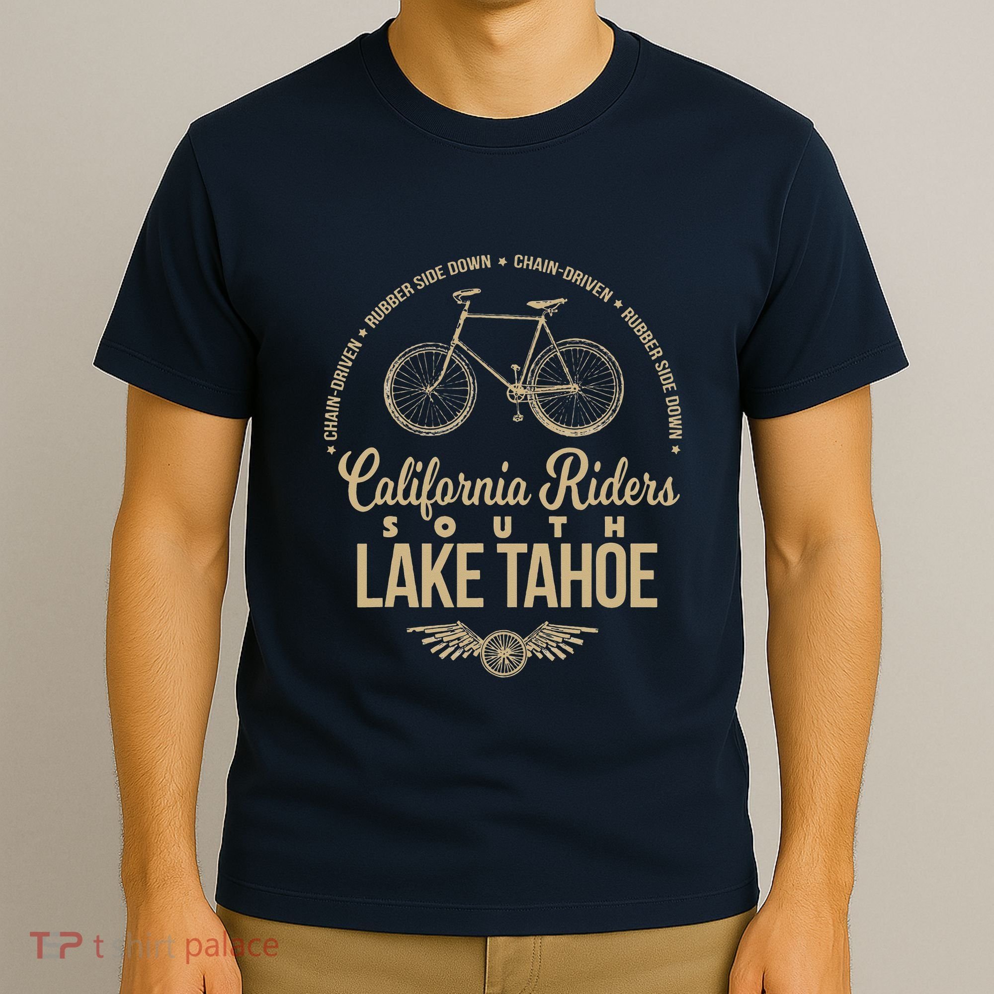 California Riders South Lake Tahoe Bicycle Cycling T-Shirt