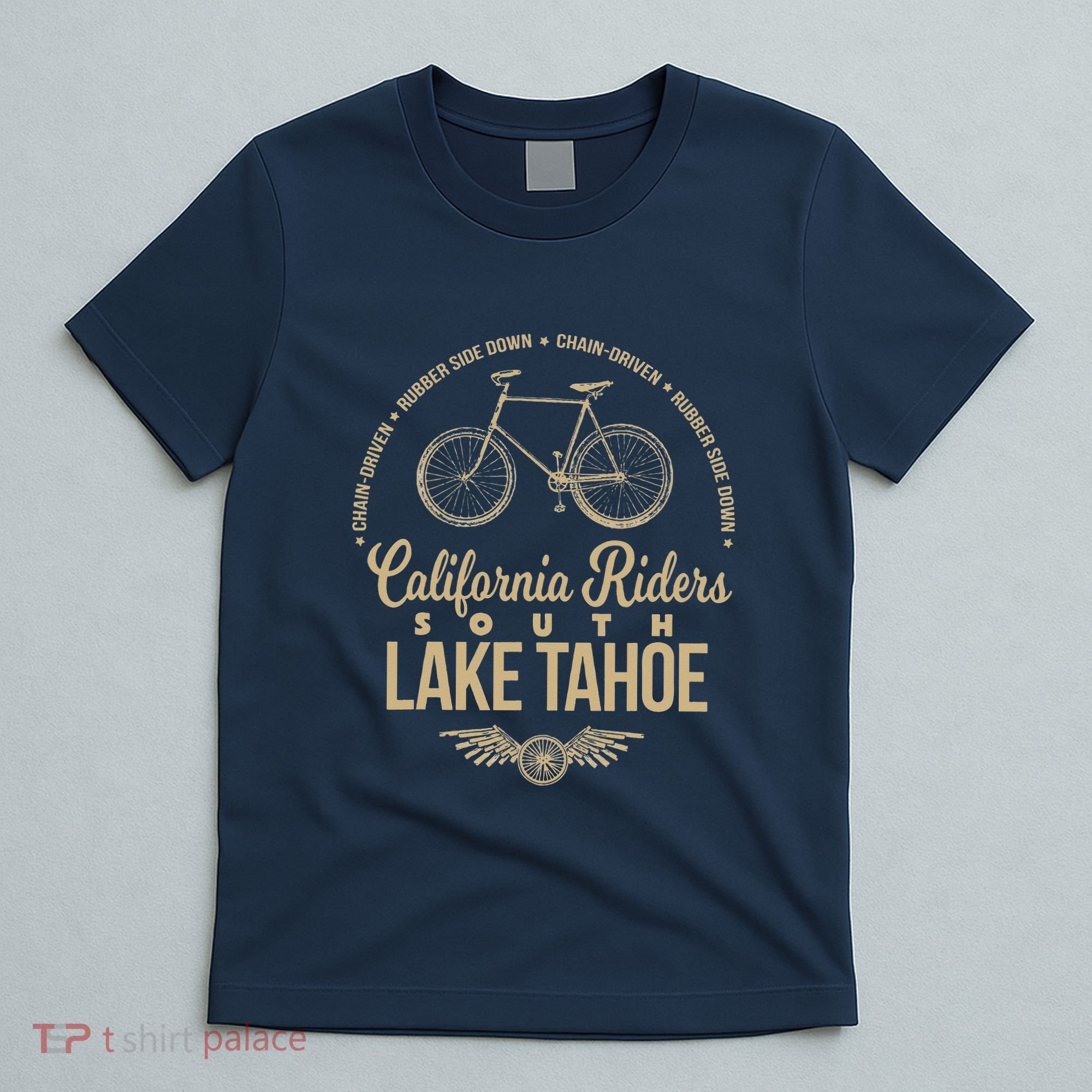 California Riders South Lake Tahoe Bicycle Cycling T-Shirt