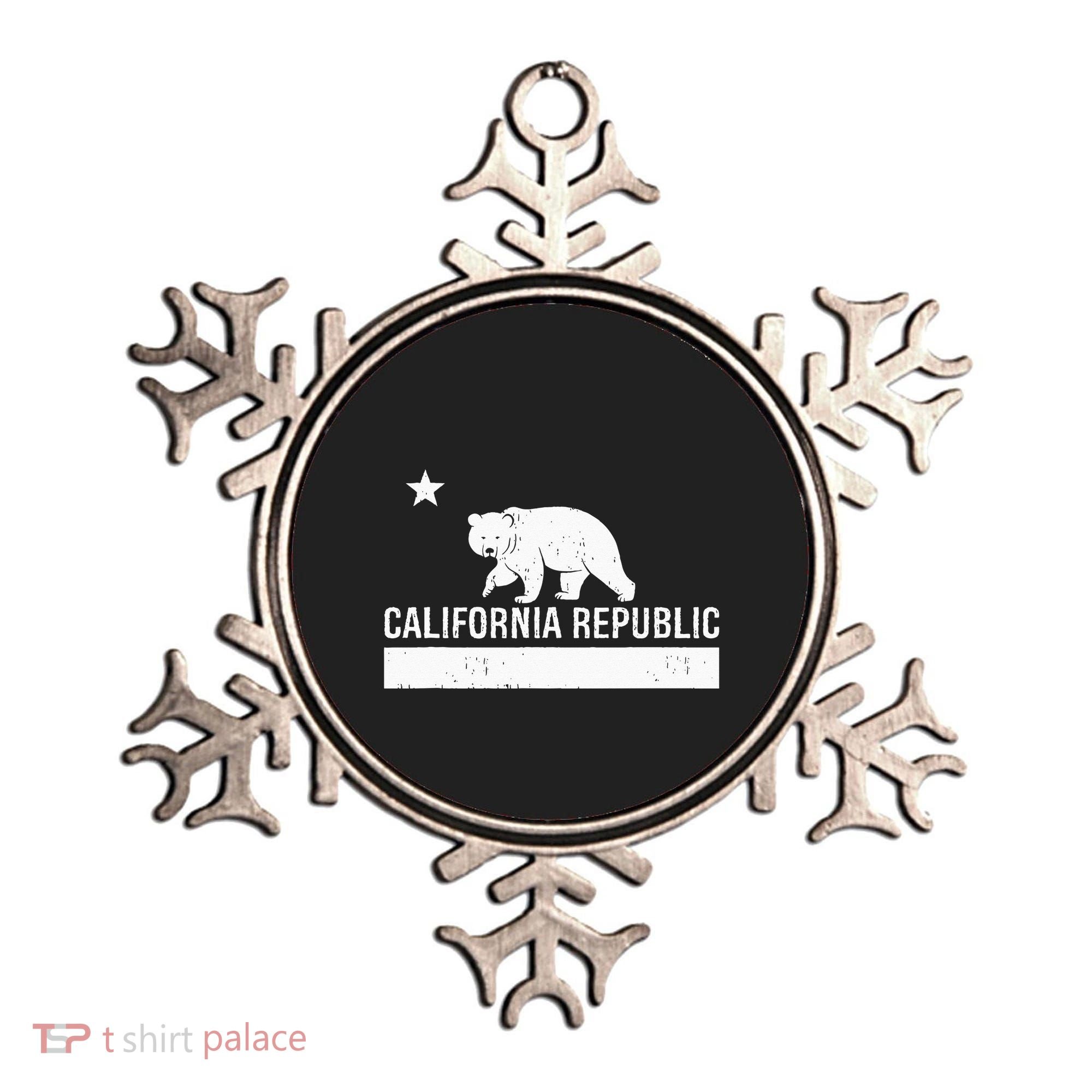 California Republic State Flag Ornament