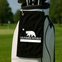 California Republic State Flag Golf Towel thumb 2