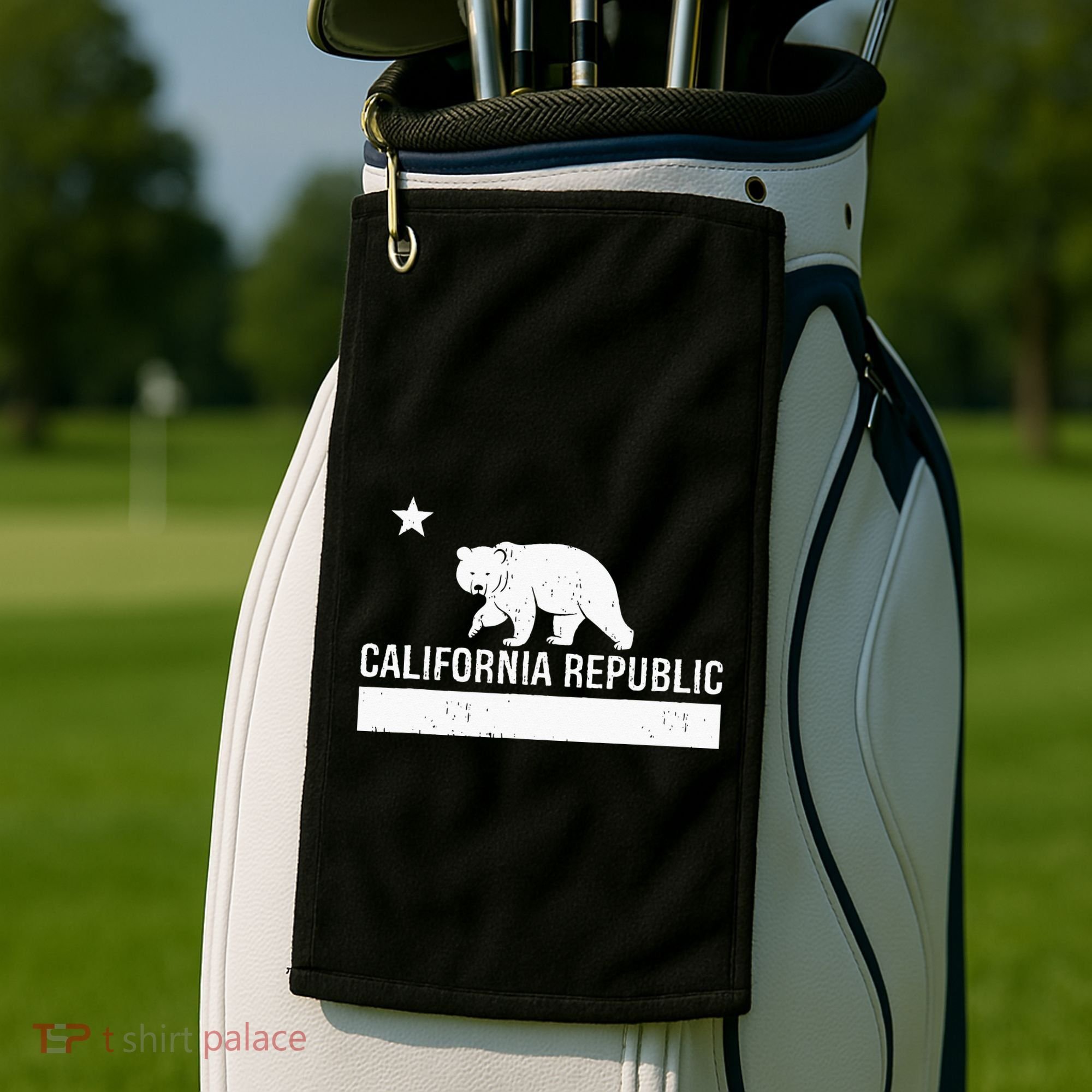 California Republic State Flag Golf Towel