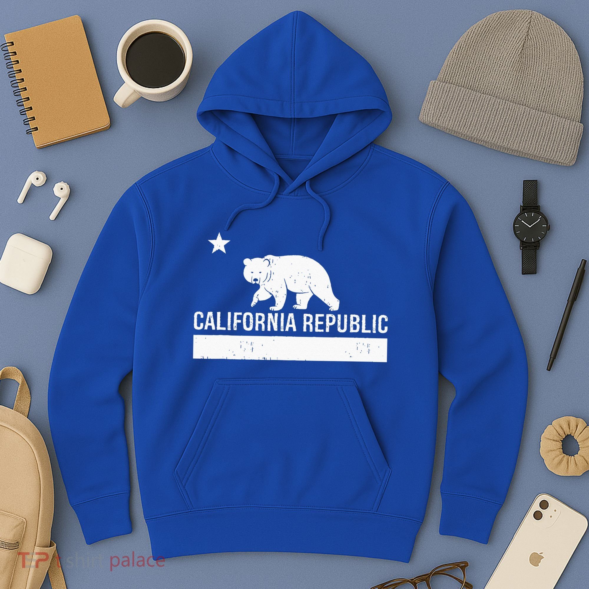 California Republic State Flag Hoodie