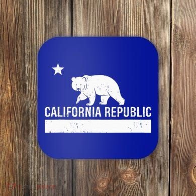 California Republic State Flag Coaster