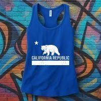California Republic State Flag Women's Tank Top thumb 3