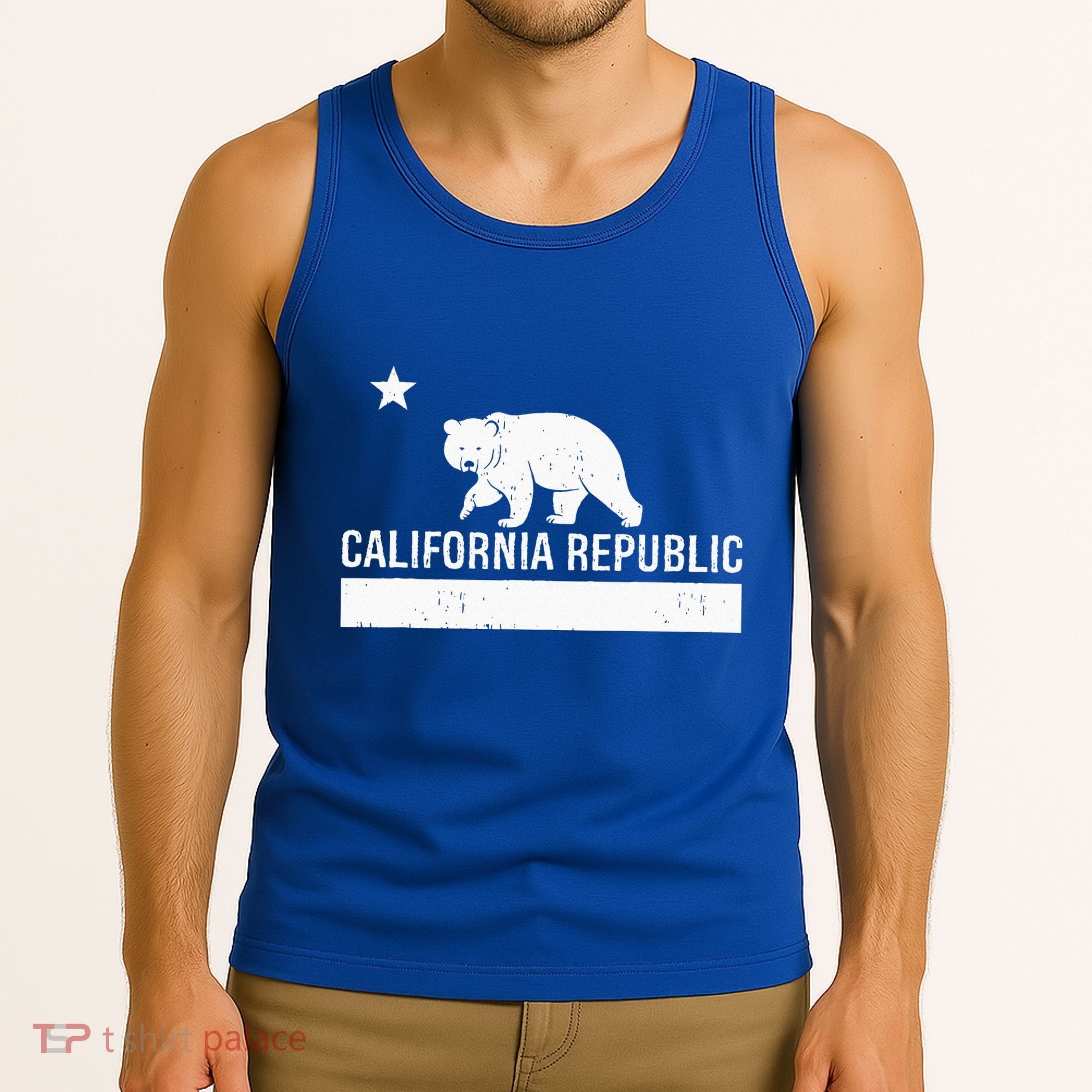 California Republic State Flag Tank Top