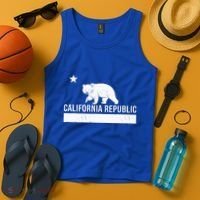 California Republic State Flag Tank Top thumb 4