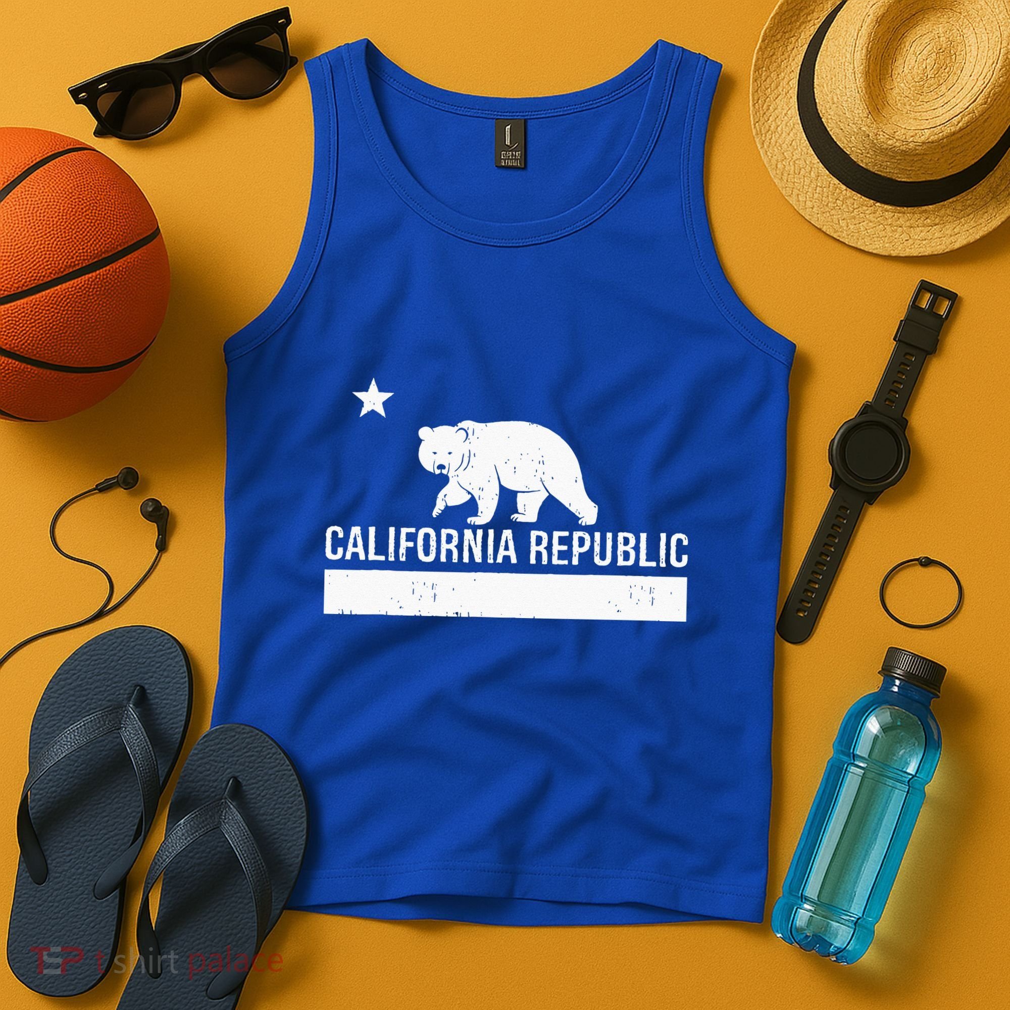 California Republic State Flag Tank Top