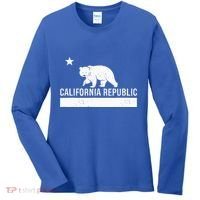 California Republic State Flag Women's Long Sleeve Shirt thumb 0