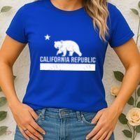 California Republic State Flag Women's T-Shirt thumb 2