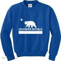 California Republic State Flag Kids Sweatshirt thumb 0