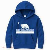 California Republic State Flag Kids Hoodie thumb 0