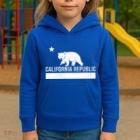 California Republic State Flag Kids Hoodie thumb 3