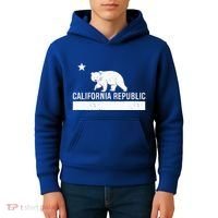 California Republic State Flag Kids Hoodie thumb 4