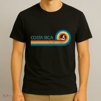 Costa Rica Surf Vintage Beach Surfer Surfing Gift T-Shirt thumb 3