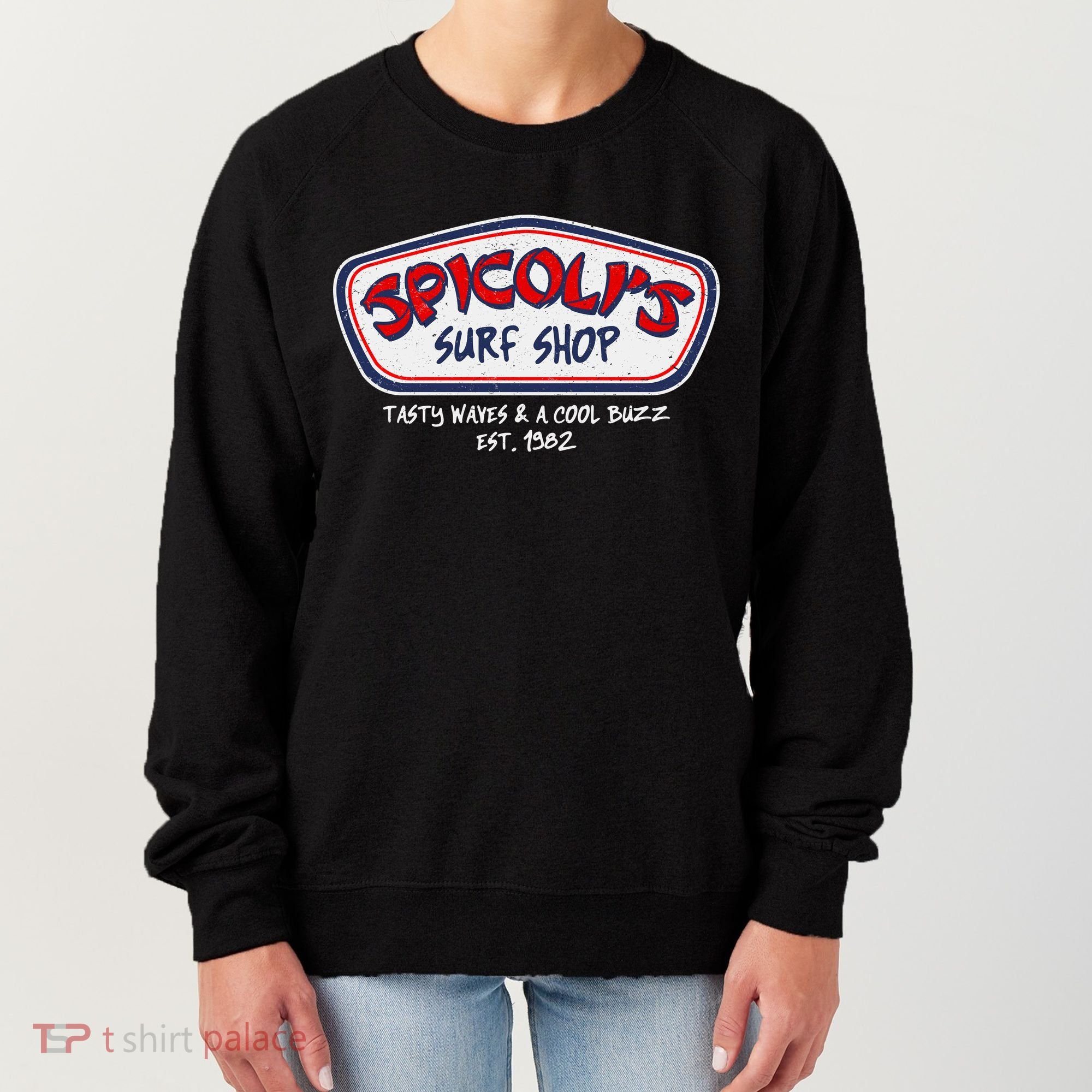 Cool Retro Spicoli’S Surf Shop Logo Women's Sweatshirt
