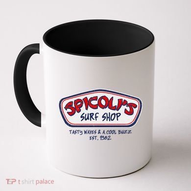 Cool Retro Spicoli’S Surf Shop Logo Coffee Mug